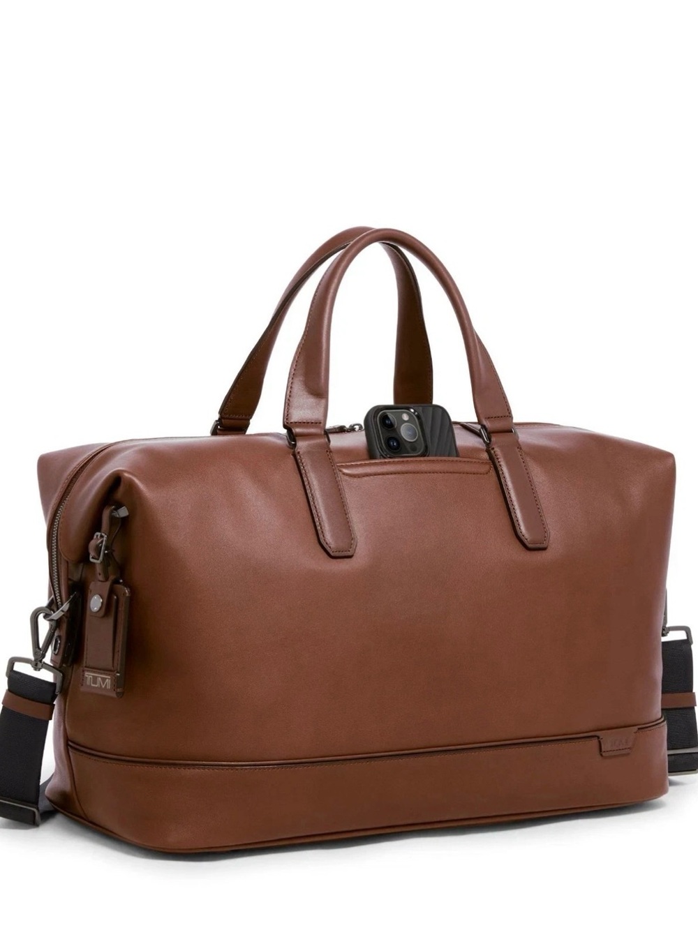 Tumi Brown Leather Travel Duffel Bag NWT